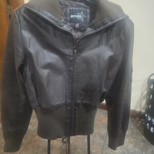 Women's Black Leather Jacket